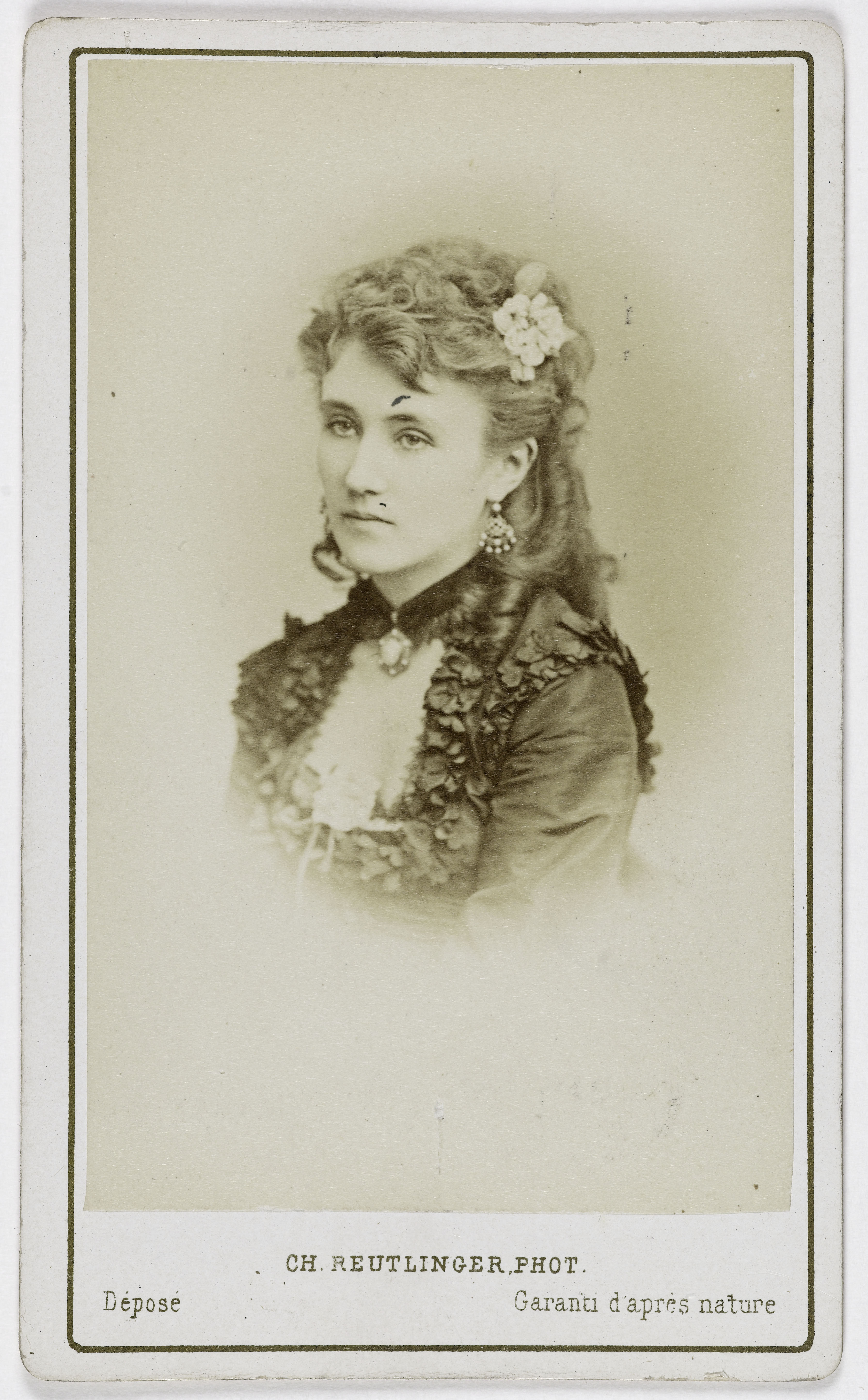 Charles Reutlinger, Portrait de Marcelle Duranty (actrice au théâtre de la Porte-Saint-Martin)