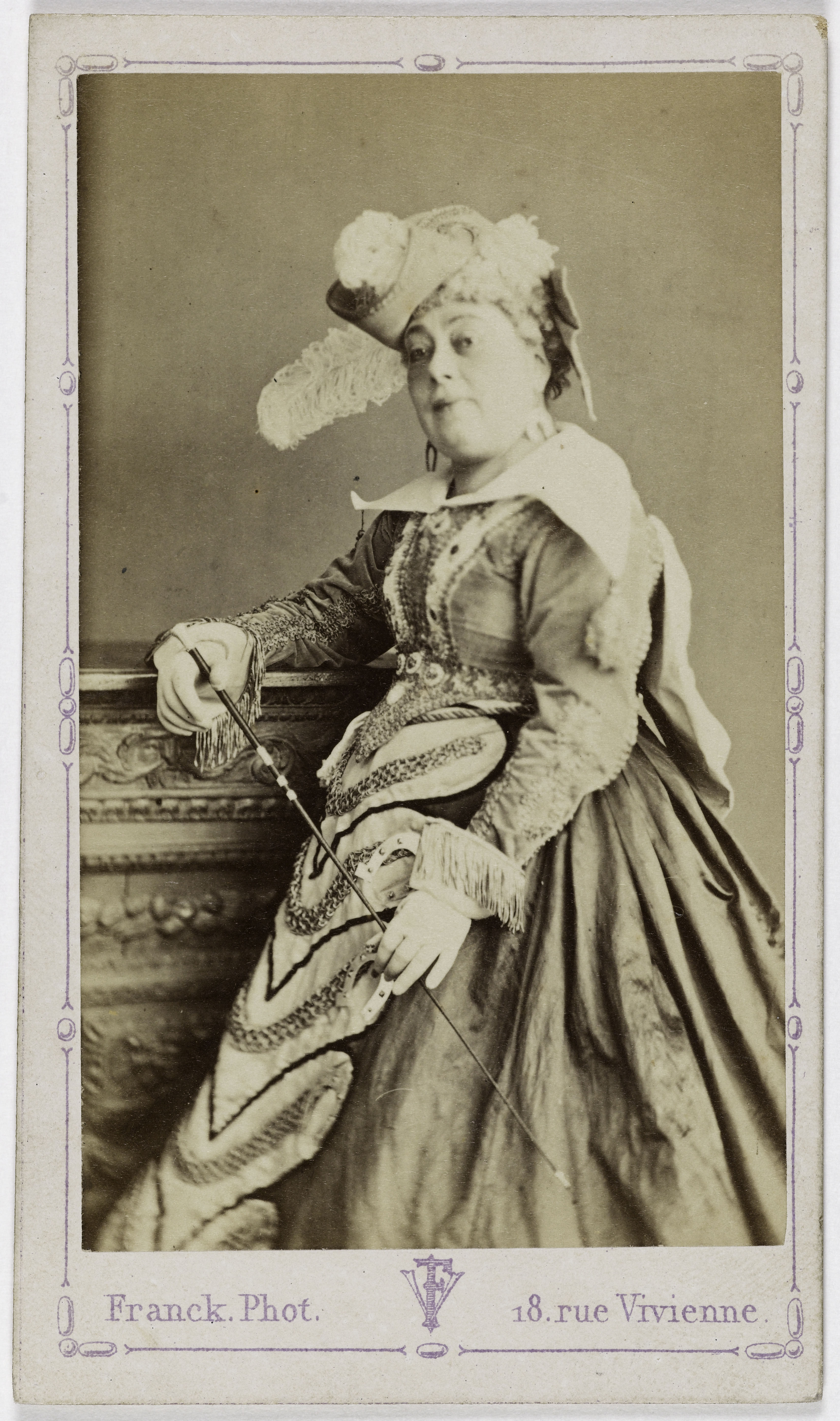 Franck, Portrait de Lucile Durand ( -après 1887), (actrice)