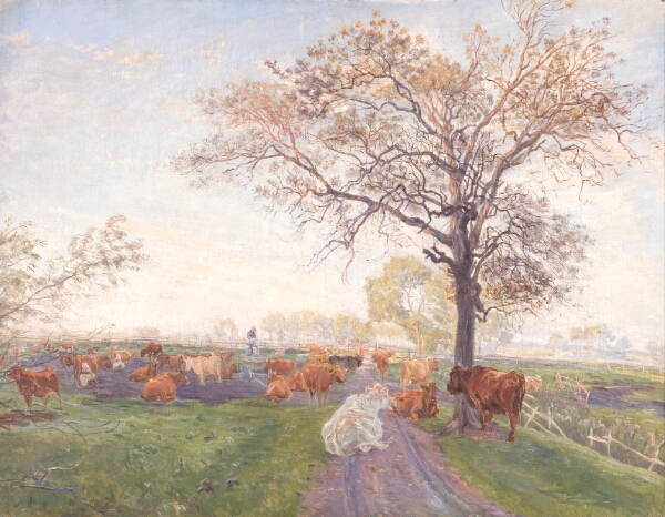 Theodor Philipsen, Malkepladsen ved Dyrehavegård