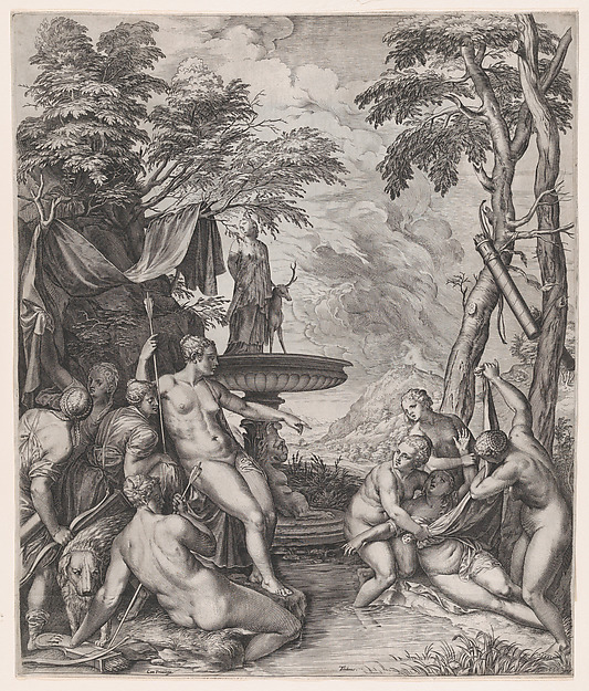 Cornelis Cort, Diana Discovering Callisto's Pregnancy