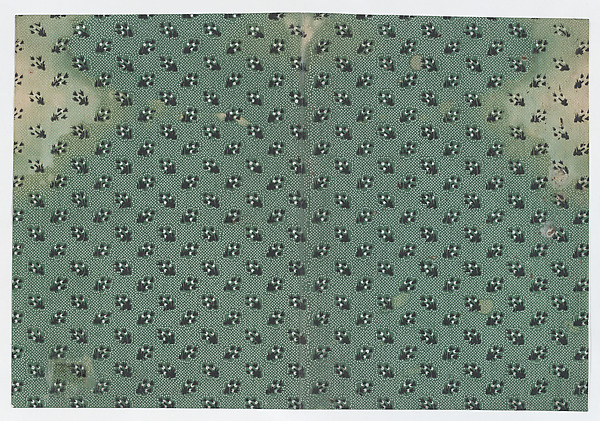 Anonymous, Book cover with overall dot design with bouquets