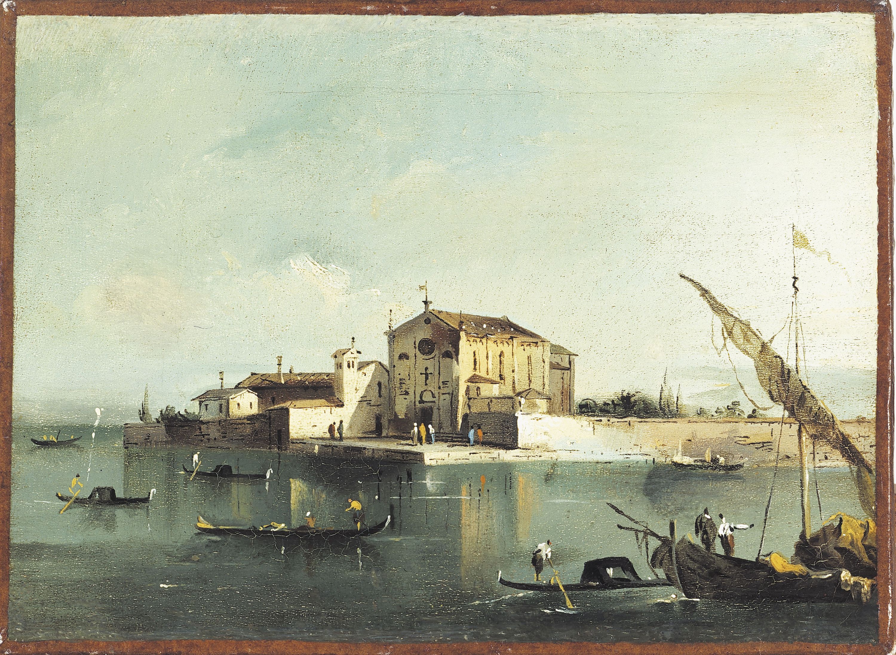 Giacomo Guardi, Vue de l'île de San Cristoforo di Murano
