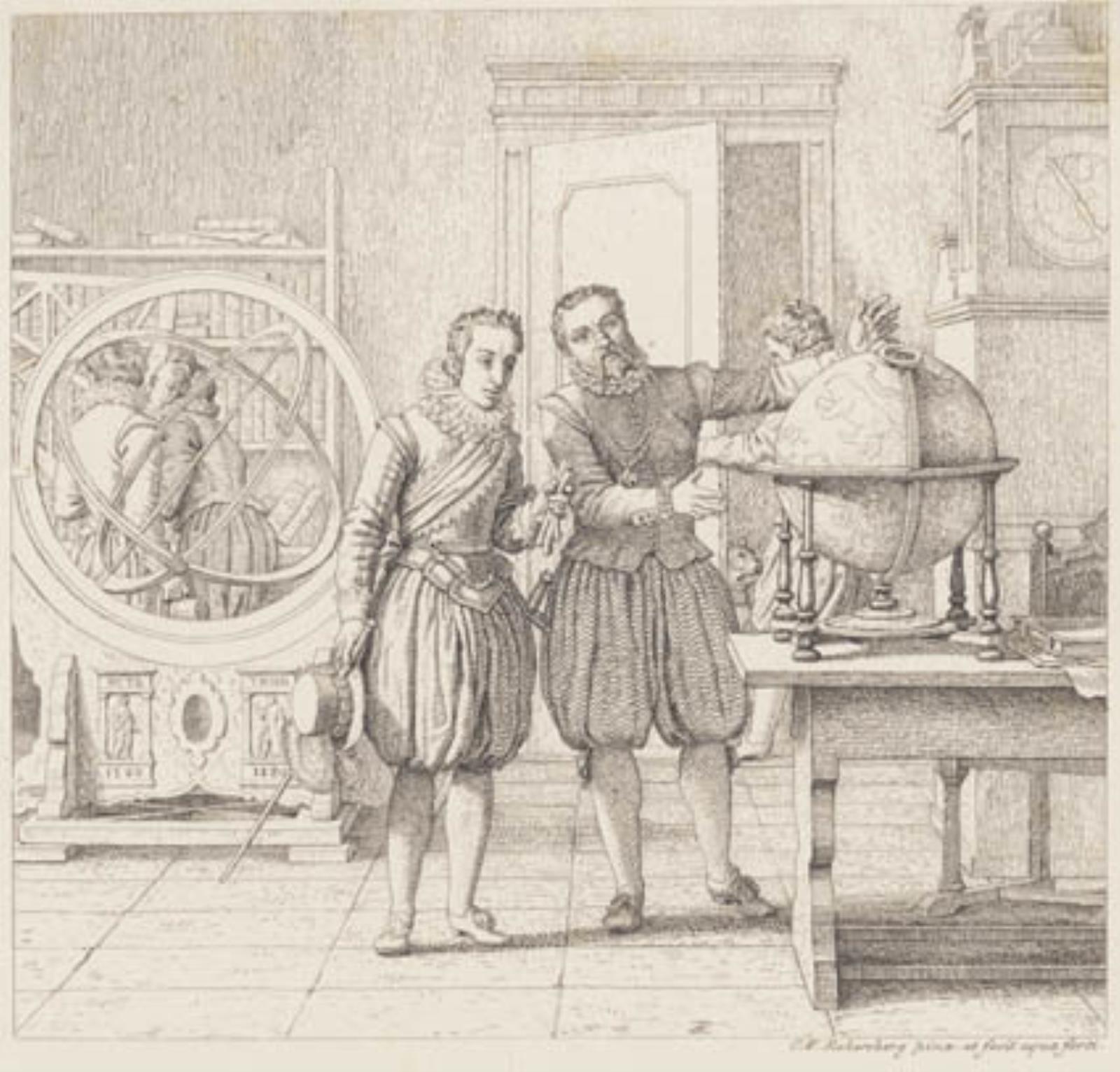 C.W. Eckersberg, Christian 4. i besøg hos Tycho Brahe på Uranienborg