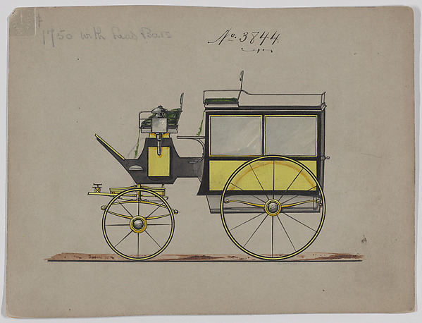 Brewster & Co., Design for Omnibus or Wagonette, no. 3844
