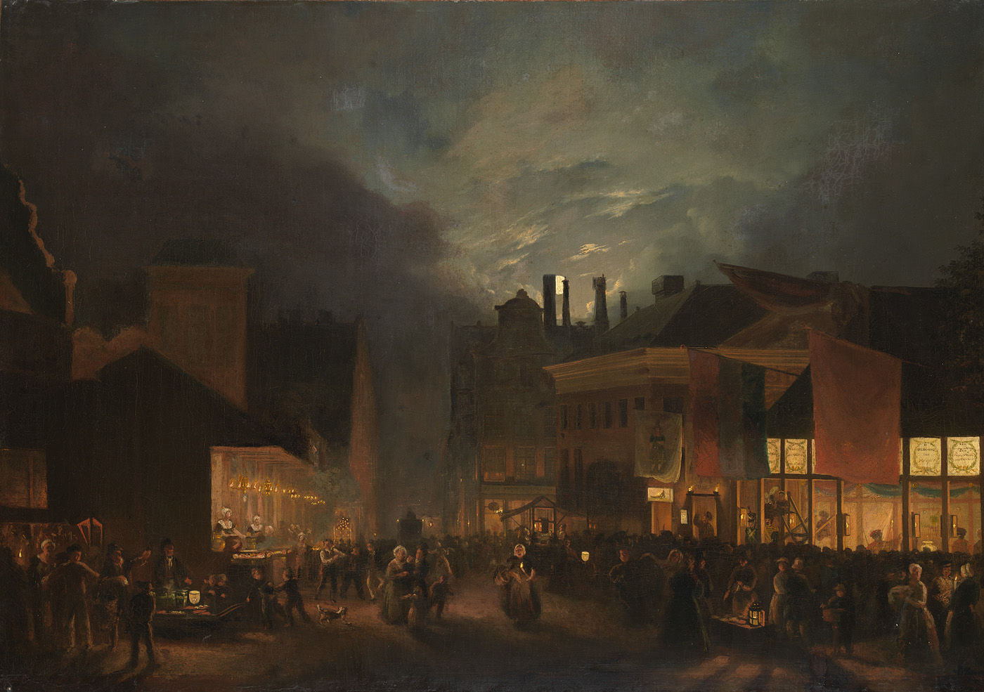 Hendrik Gerrit ten Cate, Festival on the Butter market by evening