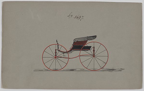Brewster & Co., Design for Pony Phaeton, no. 3637