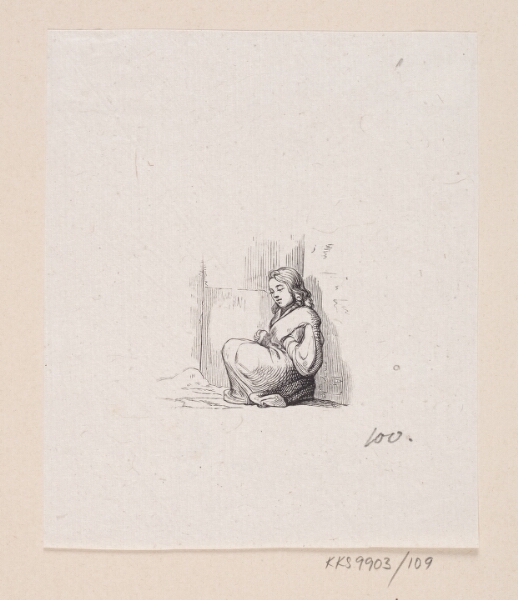 H.P. Hansen, Illustration til "Den lille Pige med Svovlstikkerne" i H.C. Andersen, "Eventyr og Historier", Bind 2
