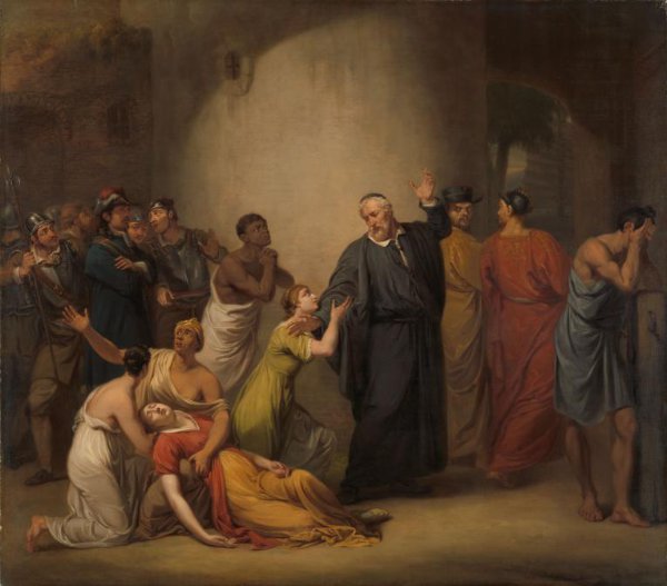 Jan Willem Pieneman, The Voluntary Sacrifice of Reverend Hambroeck on Taiwan, 1662