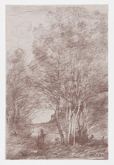 Camille Corot, The Philosophers' Retreat (Le Repos des philosophes)