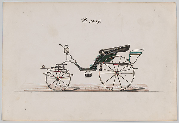Brewster & Co., Design for Pony Phaeton, no. 3439