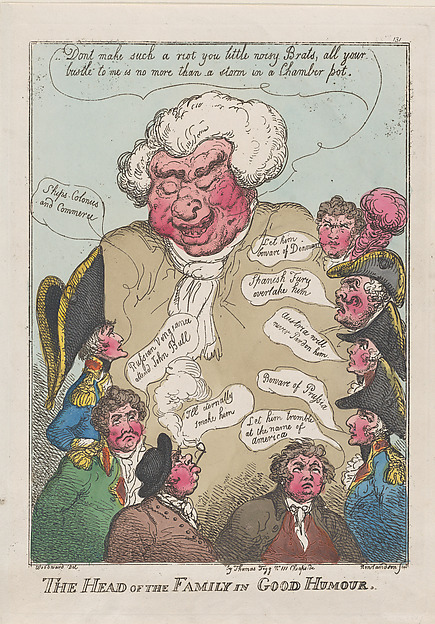 Thomas Rowlandson, The Head of the Family in Good Humour