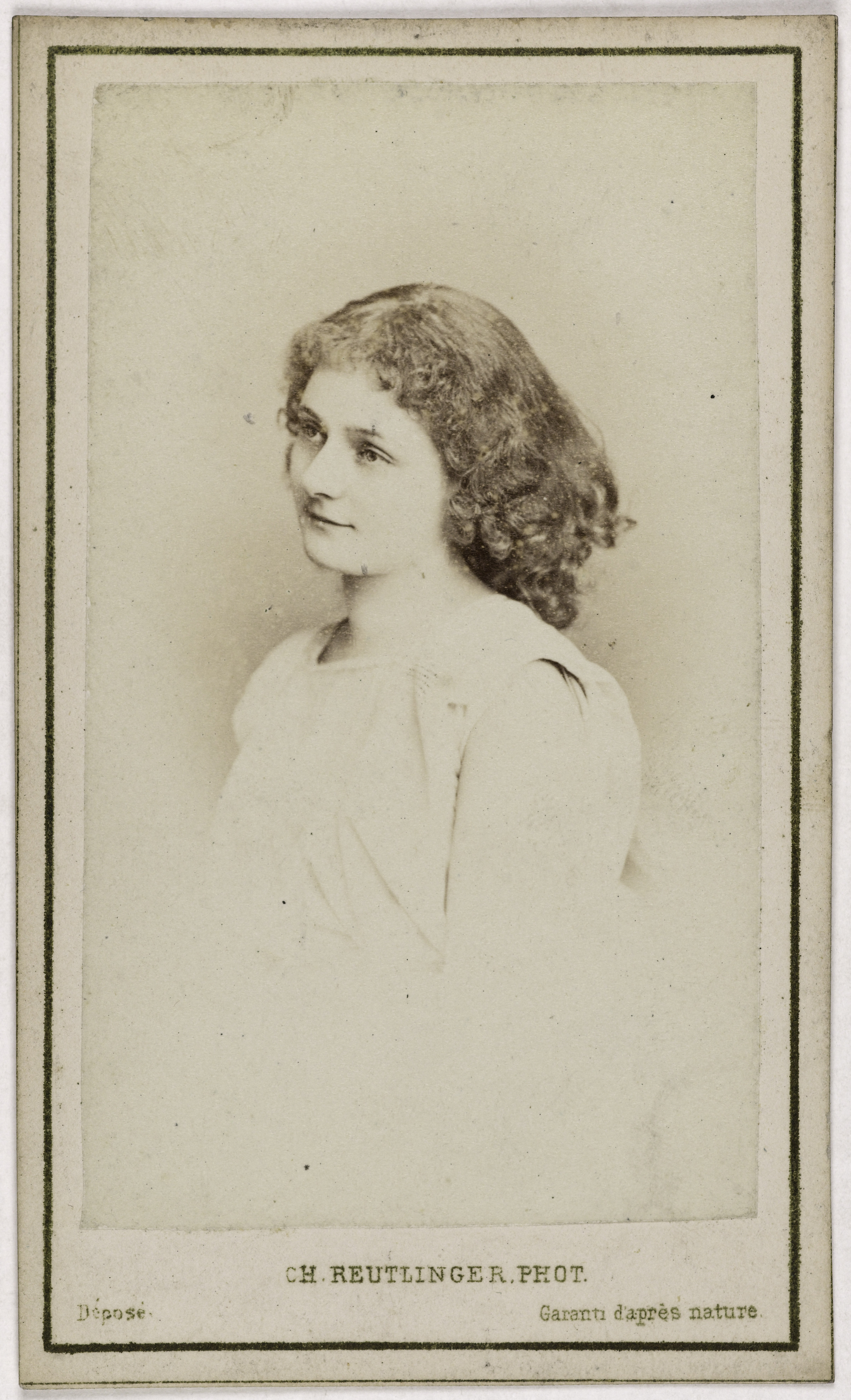 Charles Reutlinger, Portrait de Rosée Eva, (actrice ?)