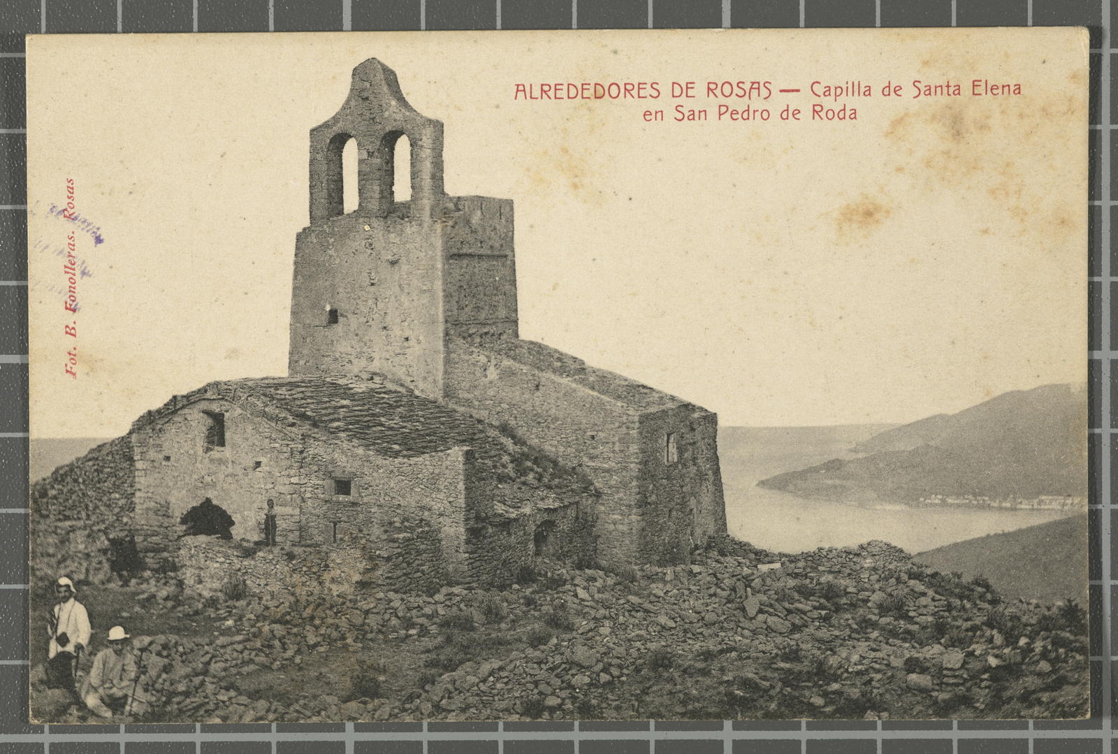 Desconegut, Alrededores de Rosas - Capilla de Santa Elena en San Pedro de Roda
