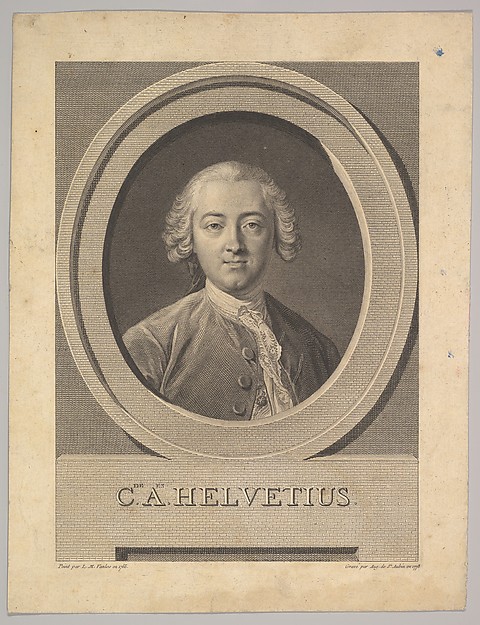 Augustin de Saint-Aubin, Portrait of Claude Adrien Helvétius (1715–1771)