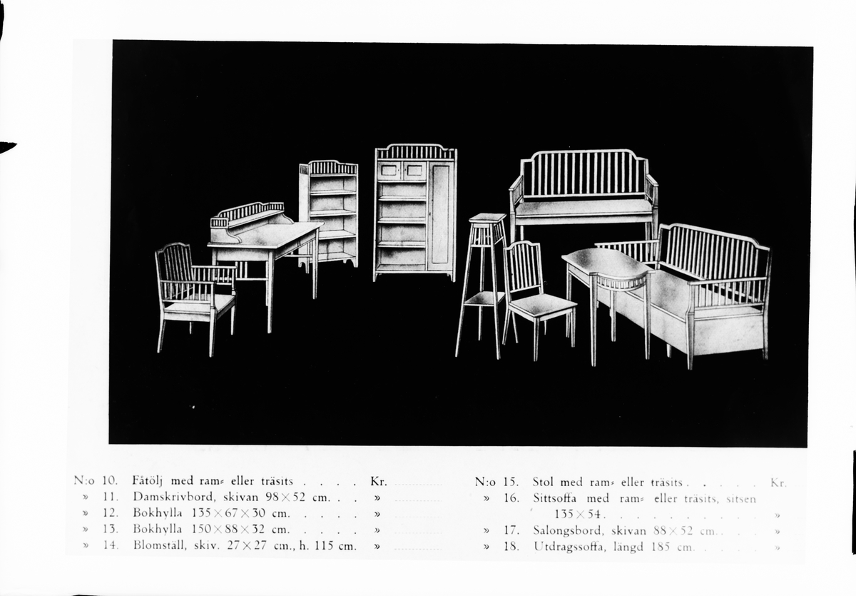 Skötsner-Edhlund, Reprophotography - furniture catalog, Uppland