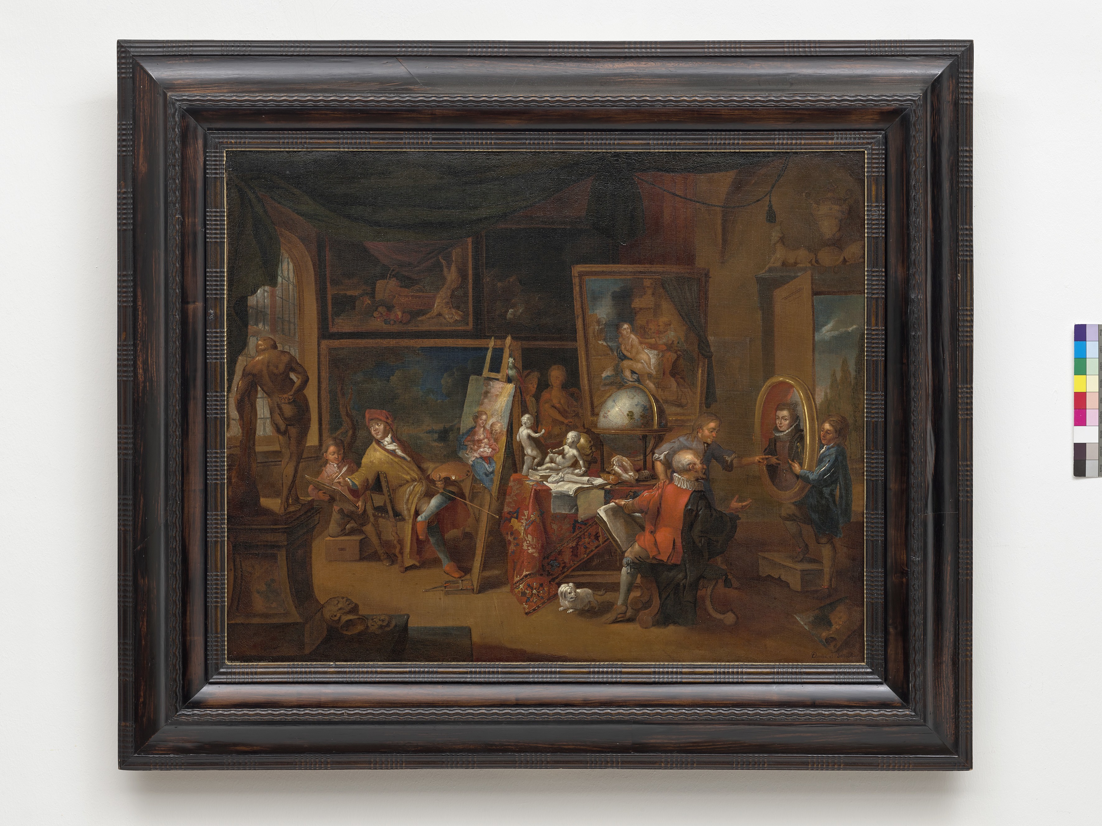 Dominicus Smout, Dominicus Smout (tätig 1683 - 1733), Das Atelier des Malers, um 1700