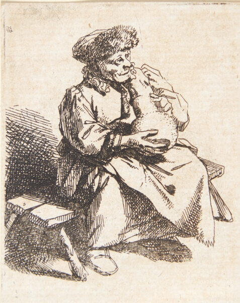 Cornelis Pietersz Bega, Siddende kvinde med en kande