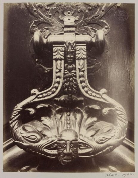 Atget, Jean-Eugène-Auguste, Door Knocker, Paris, France