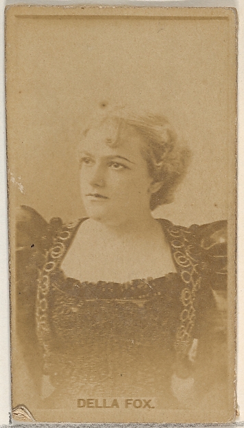 Allen & Ginter, Della Fox, from the Actors and Actresses series (N45, Type 8) for Virginia Brights Cigarettes
