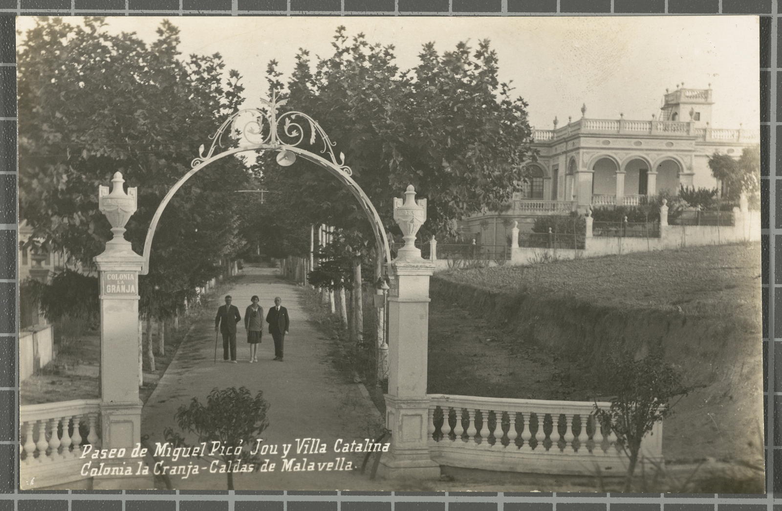 Desconegut, Paseo de Miguel Picó Jou y Villa Catalina Colonia la Cranja-Caldas de Malavella.