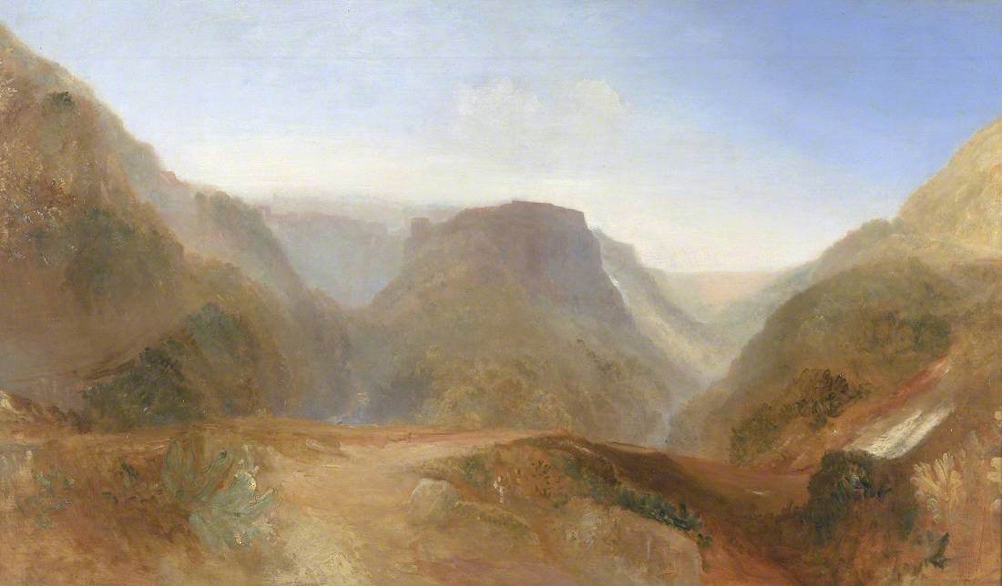 J. M. W. Turner, Italian Landscape, probably Civita di Bagnoregio
