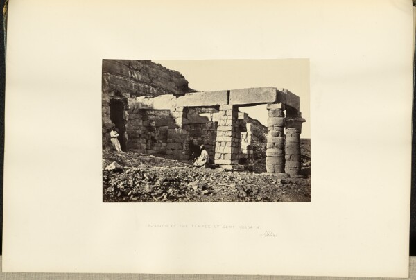 Francis Frith, Portico of the Temple of Cerf Hossayn, Nubia