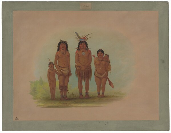 George Catlin, Four Sepibo Indians