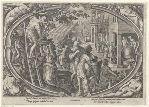 Galle, Philippe, (1537-1612), (printmaker), The four seasons: Autumn