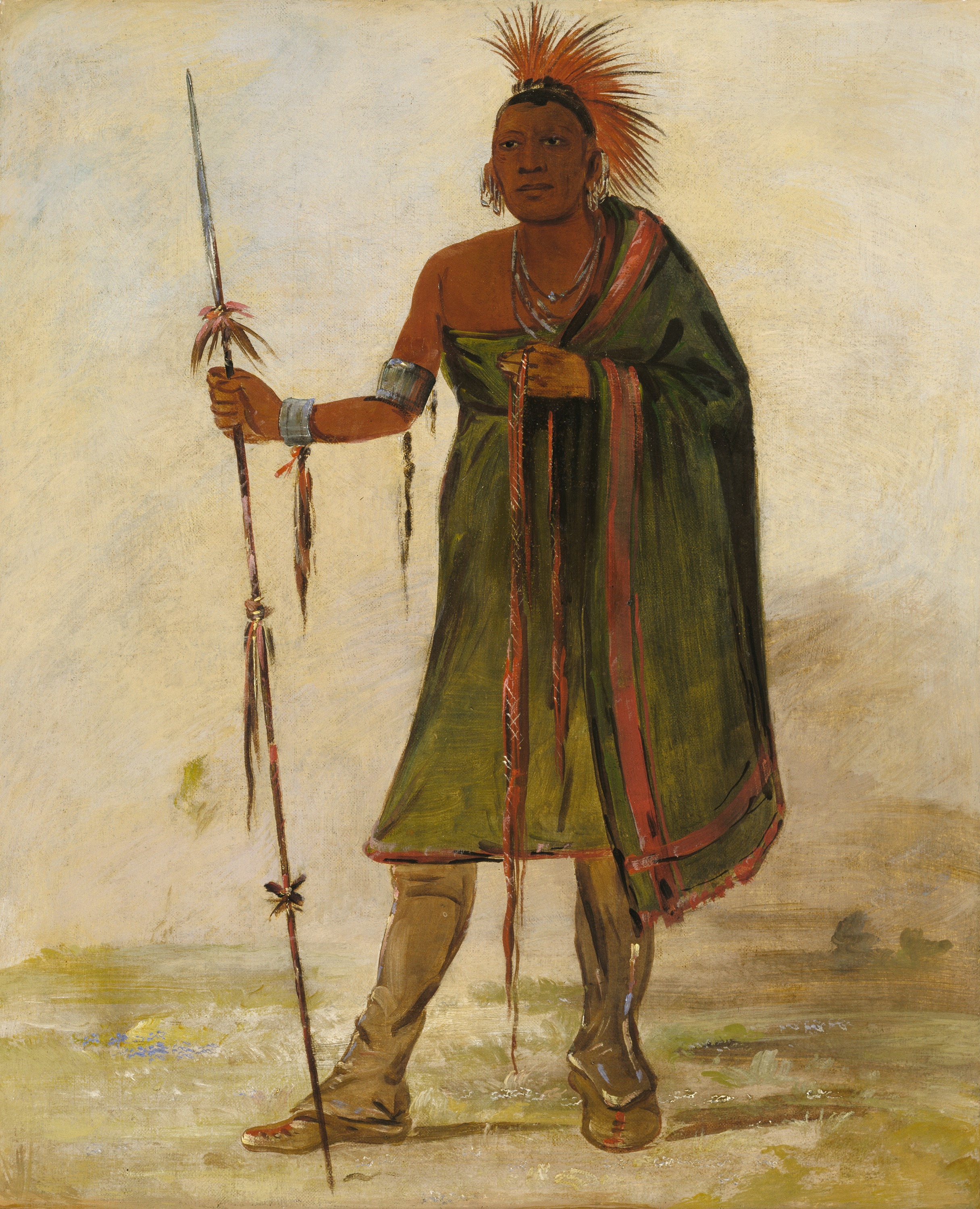 George Catlin, Wash-ím-pe-shee, Madman, a Distinguished Warrior