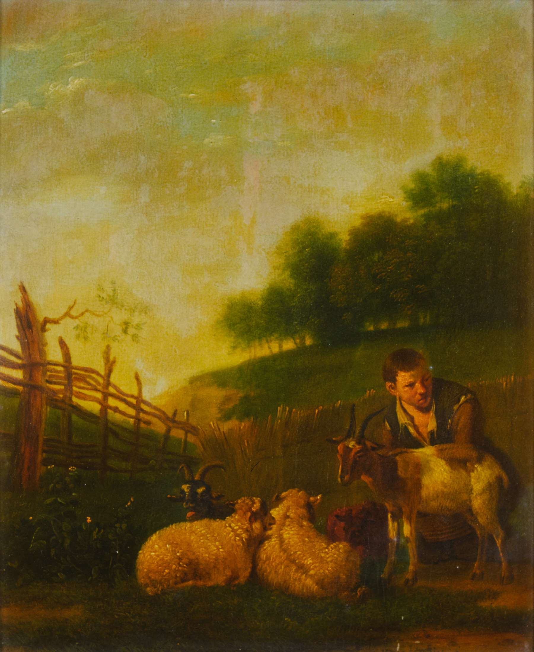 Karel Dujardin, Jonge herder die een geit melkt
