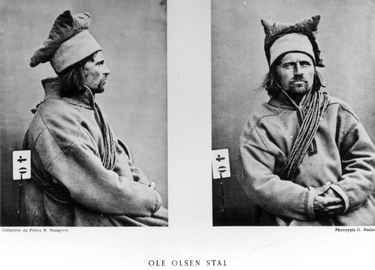 G. Roche, Roland Bonaparte sin samling. Portrett av Ole Olsen Stal (Stall) Inngår i Bonapartes sameportretter som nr. 40. Bonaparte