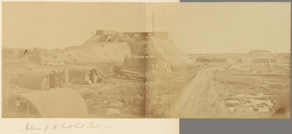 Felice Beato, [Interior of the North East Fort]