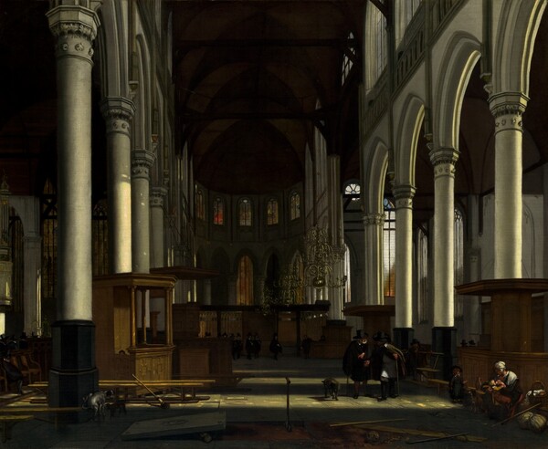 Emanuel de Witte, The Interior of the Oude Kerk, Amsterdam