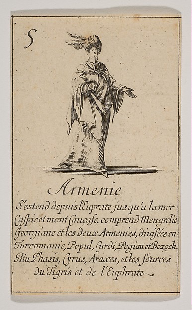 Stefano della Bella, Armenie, from "Jeu de la Géographie"
