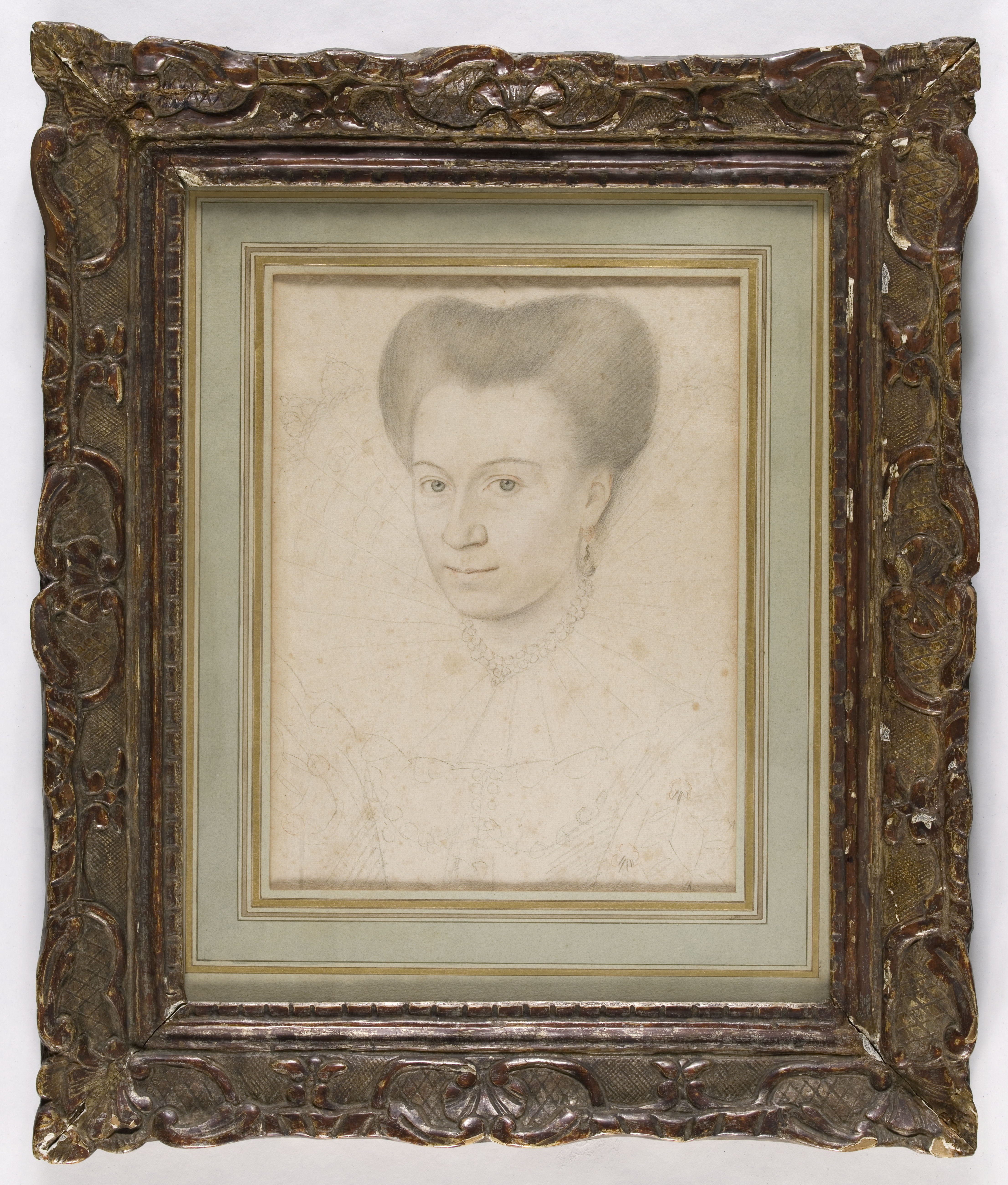 Anonyme, Portrait de femme, trois quart à gauche