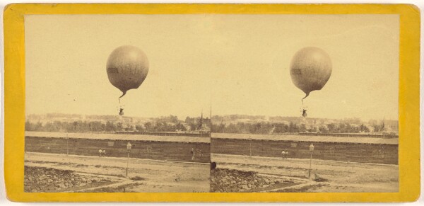 Edward and Henry T. Anthony & Co., Ascent of Prof. Low's Baloon [sic] from the corner of 6th Ave. and 59th St.