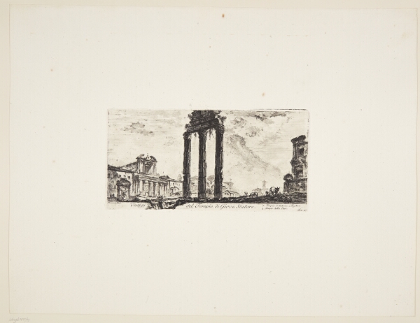 Giovanni Battista Piranesi, Resterne af templet for hjælperen Jupiter