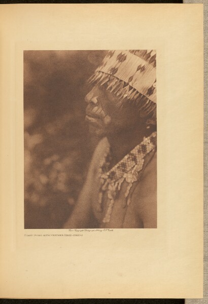 Edward S. Curtis, Coast Pomo with Feather Head-Dress