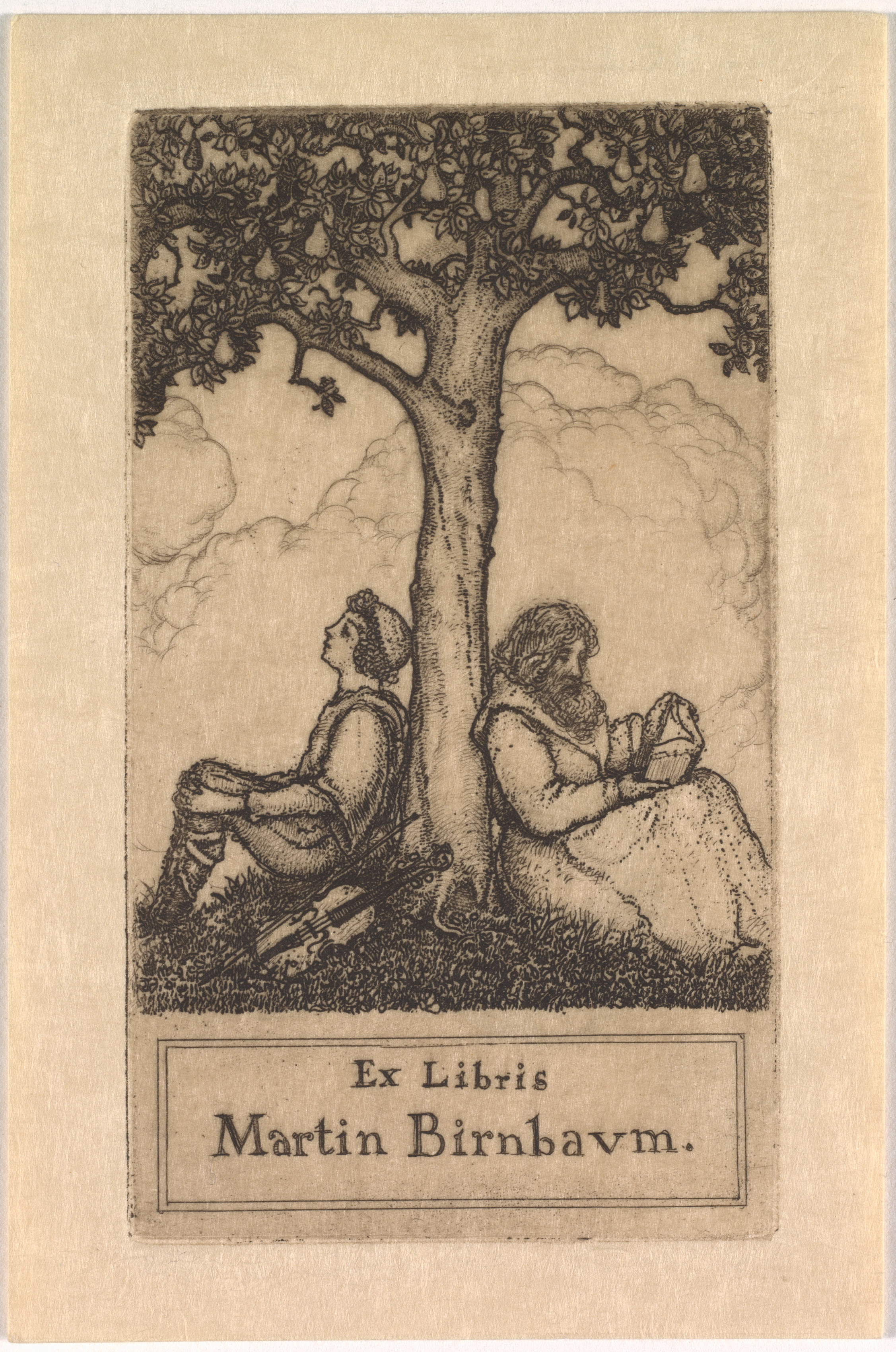 Ernest Haskell, Bookplate of Martin Birnbaum