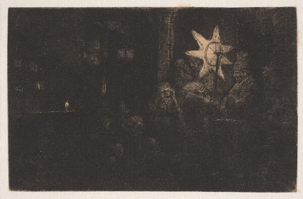Rembrandt van Rijn, Hellig tre kongers aften, natlig scene
