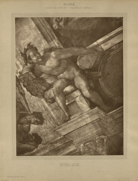 Adolphe Braun, Rome - Palais du Vatican, Chapelle Sixtine, Michel-Ange