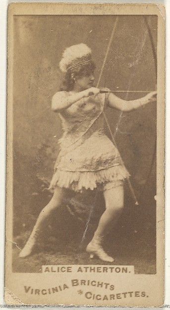 Allen & Ginter, Alice Atherton, from the Actors and Actresses series (N45, Type 1) for Virginia Brights Cigarettes