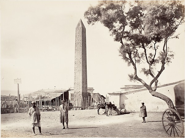 Francis Frith, [Egyptian Obelisk, "Cleopatra's Needle," in Alexandria, Egypt]