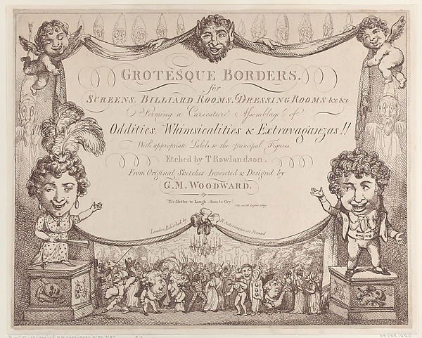 Thomas Rowlandson, Grotesque Borders for Screens, Billiard Rooms, Dressing Rooms, &c &c
