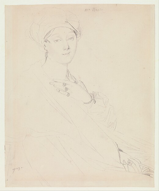 Jean Auguste Dominique Ingres, Portrait of Madame Rhode (Rhoda?)