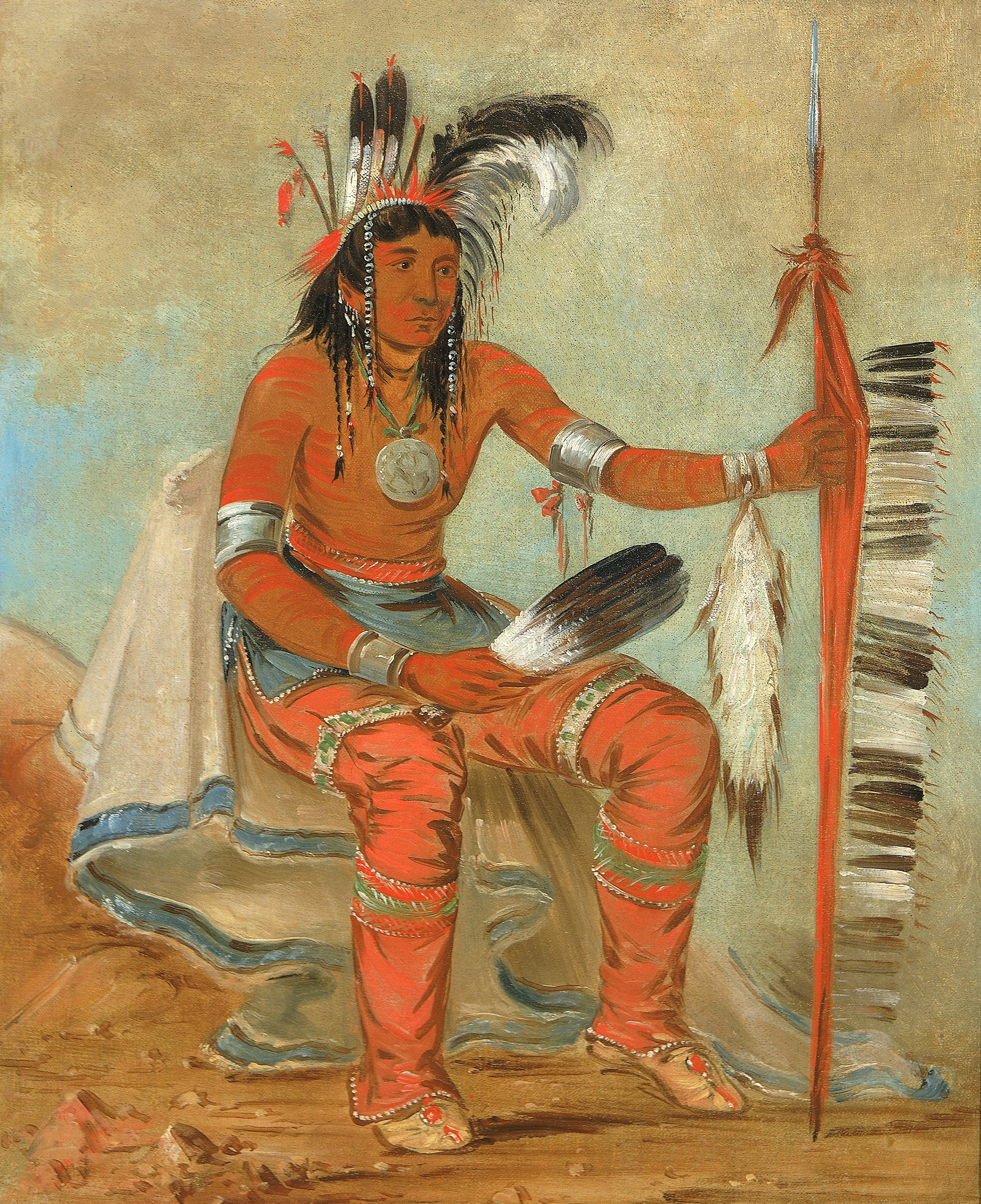 George Catlin, O'n-daig, The Crow, a Dandy