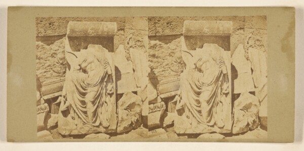 Francis Frith, Relief au temple de la Victoire-Aptere, a Athenes (no. 2).