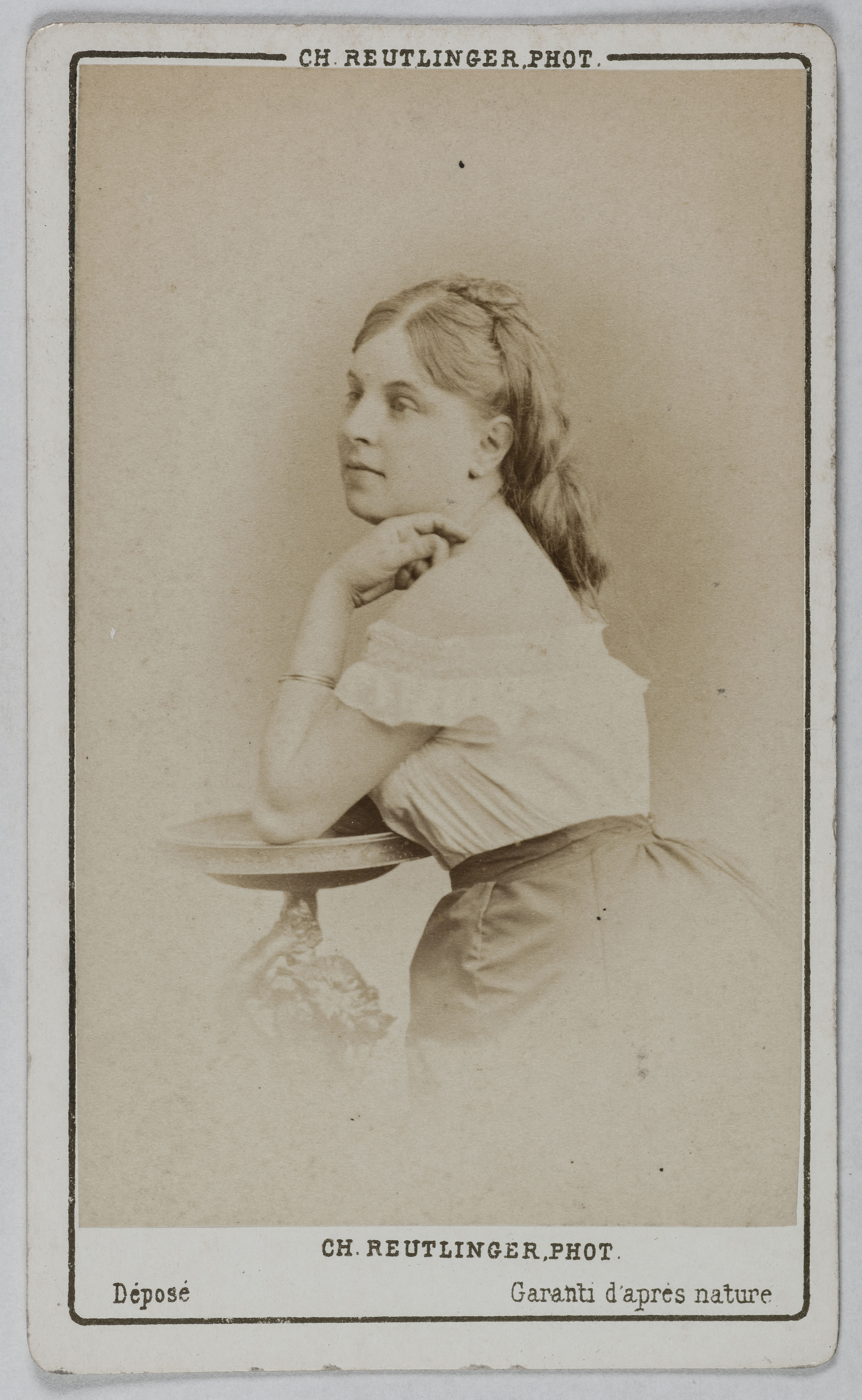 Charles Reutlinger, Portrait de El. Frouard (actrice au théâtre des Variétés)