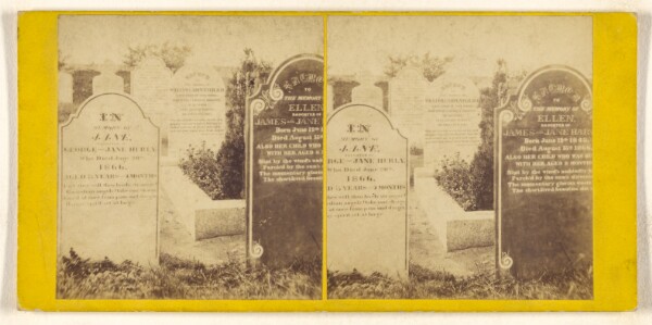 Unknown, [Cemetery headstones]
