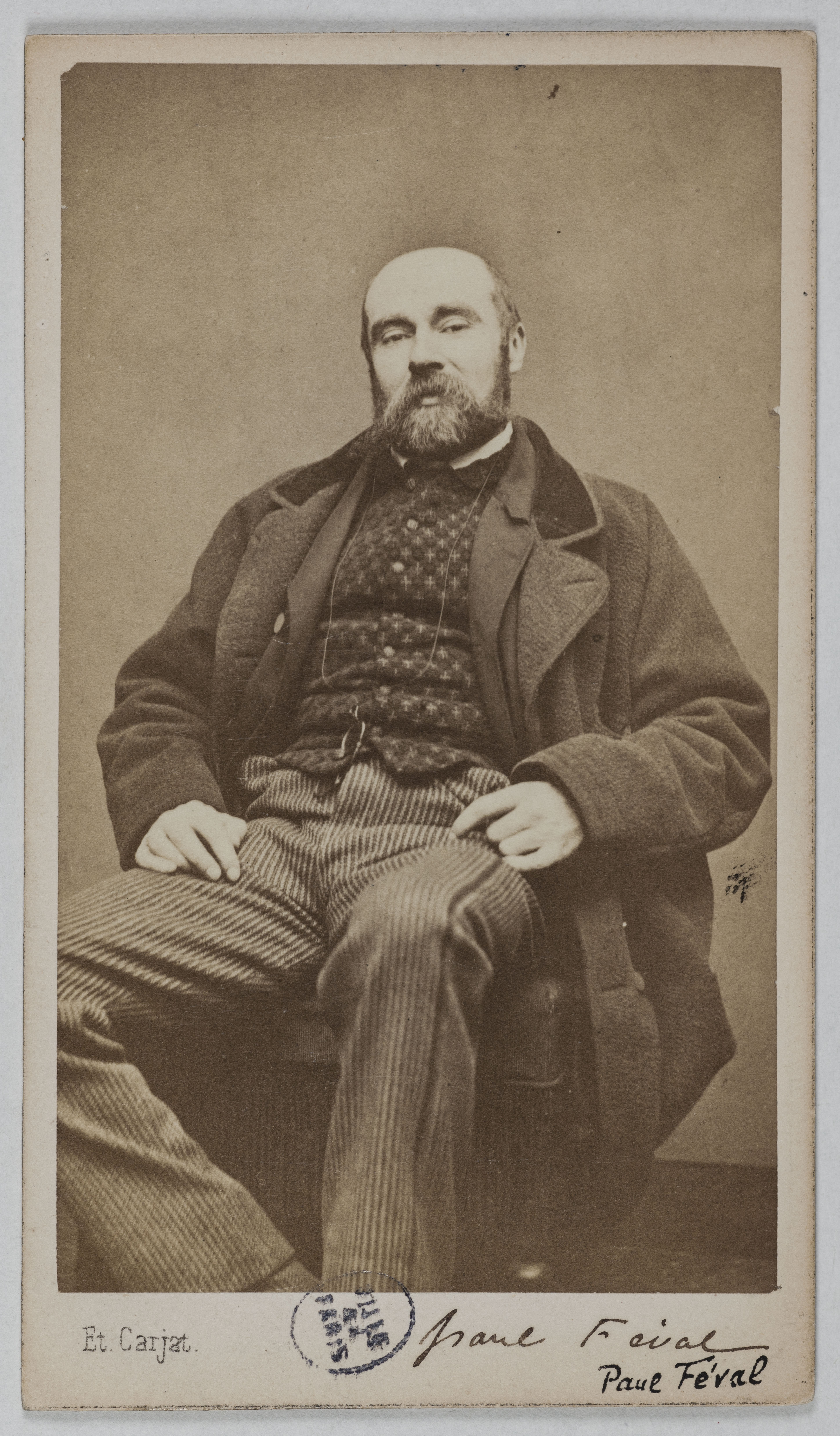 Carjat & Cie, Portrait de Féval Paul, (1816-1887), (romancier)